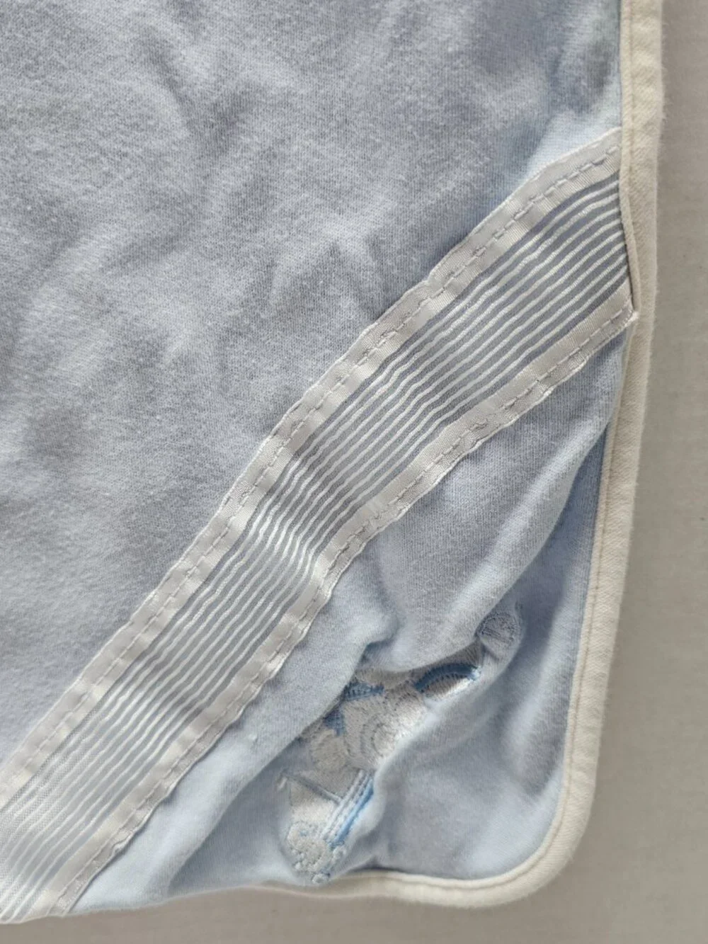 Blue Baby Boy Dior Lovey Blanket Bear Sailboat Duck Ball Embroidered Cotton
